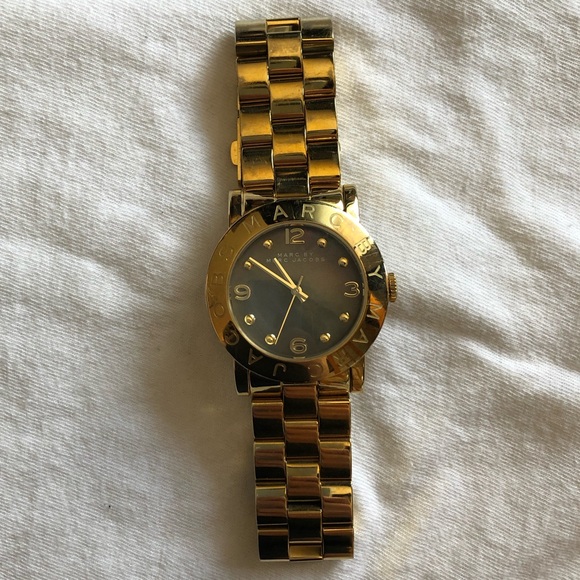 Marc by Marc Jacobs Gold/Grey Amy Watch - Picture 6 of 7